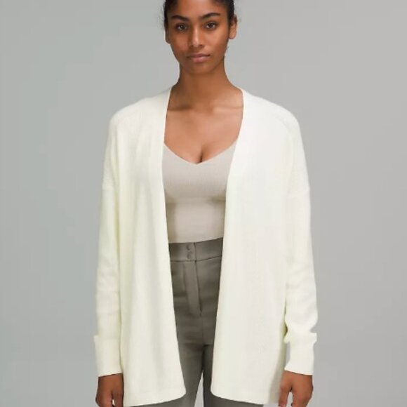 UPDATED NWOT Side Slit Sweater Wrap, size 6 - lemon sorbet - Picture 2 of 6